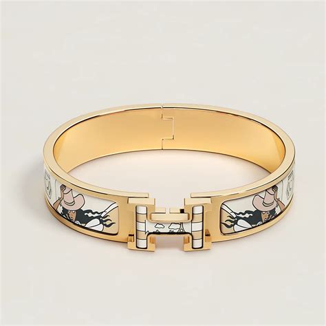 hermes le bracelet clic|Hermes bracelet clic h palladium.